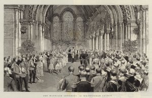 Die Trauungszeremonie in der Kirche von Whippingham